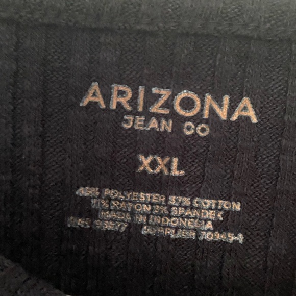 NWT - Arizona Jean Co. Cropped Ribbed Top Black XX Large - Picture 6 of 6